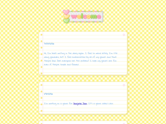 diary screenshot