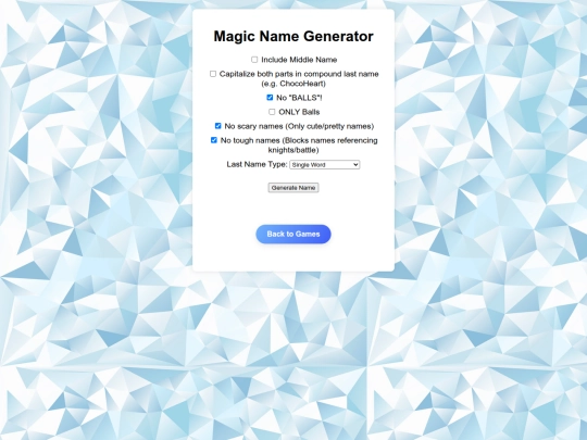 games/magic_name_generator/magic_name screenshot