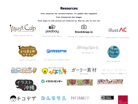 resources screenshot