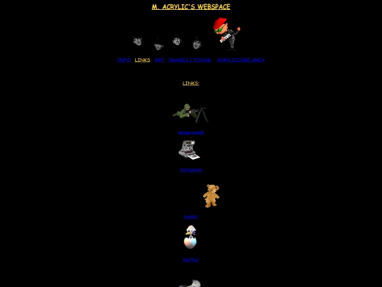 links screenshot