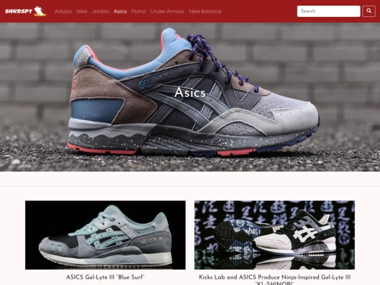 asics screenshot