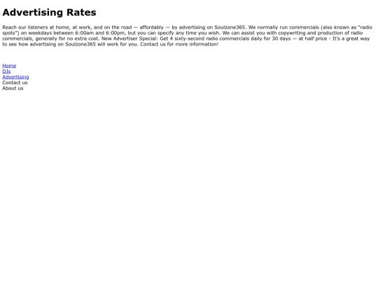 rates screenshot
