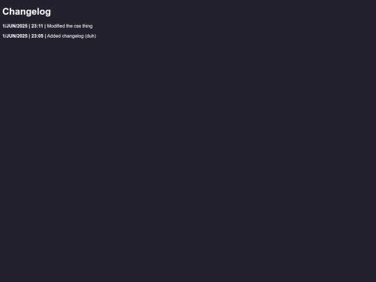 changelog screenshot