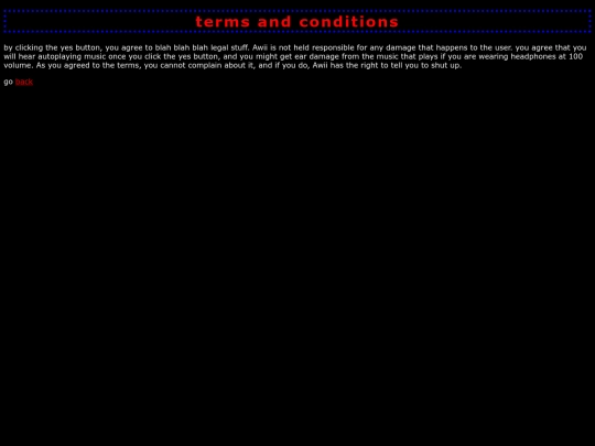 terms screenshot
