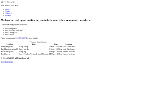 Ch8-Lab1/template/volunteer screenshot
