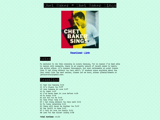 rips/chet-baker-sings screenshot