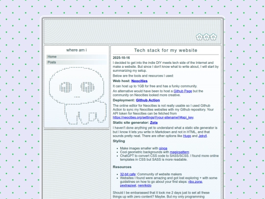 blog/tech-stack screenshot