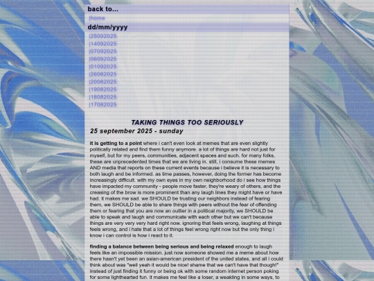 archived-entries screenshot
