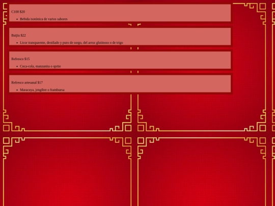 comida /bebidas screenshot
