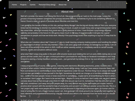 pages/Aboutme screenshot