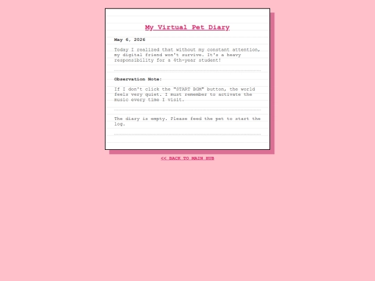 diary screenshot