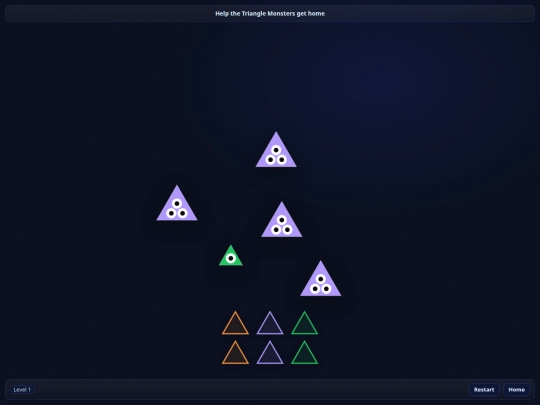 triangle-monsters/level1 screenshot