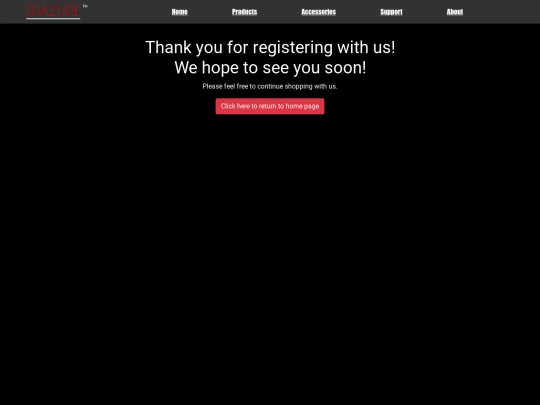 thanks/thankyou screenshot