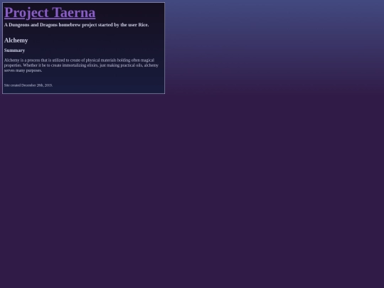 alchemy screenshot