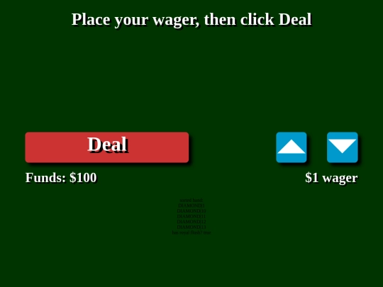 video-poker/index_test screenshot