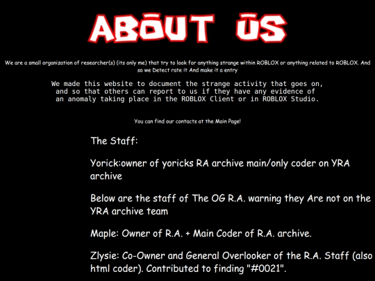 aboutpage screenshot