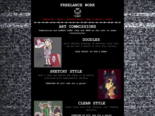 commissions screenshot