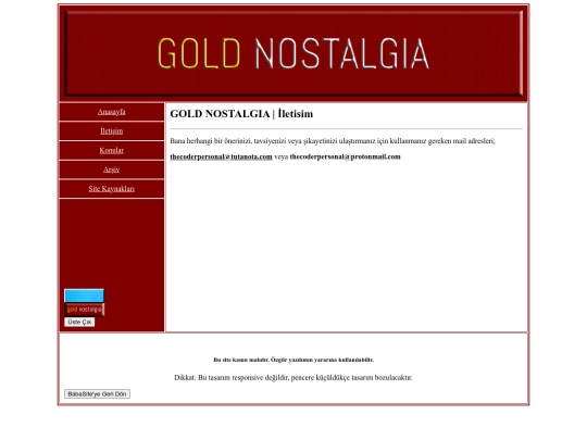 goldnostalgia/iletisim screenshot