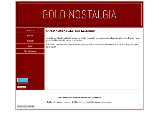 goldnostalgia/sitekaynaklari screenshot
