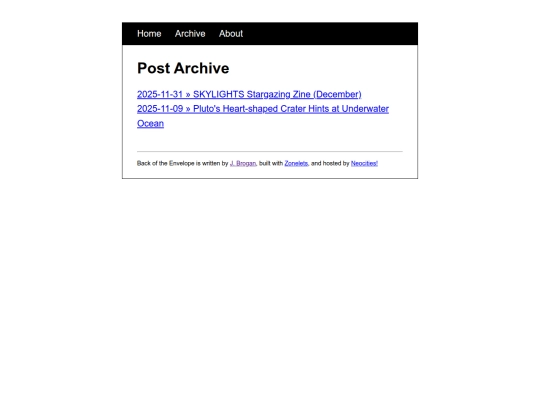 archive screenshot