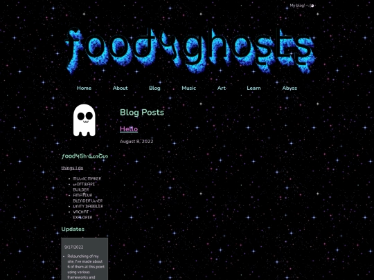 blog screenshot