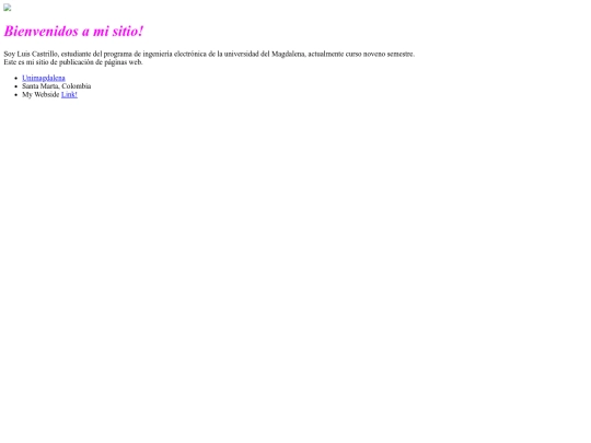 Mywebside screenshot