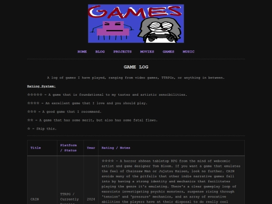 games screenshot