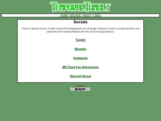 links screenshot