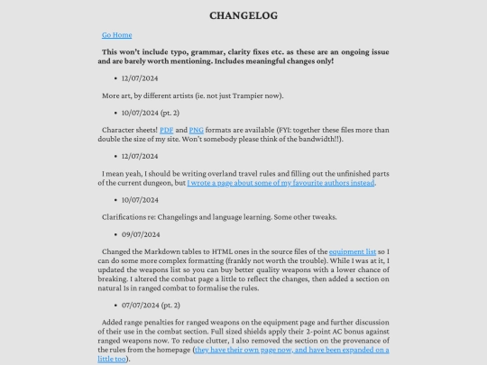 changelog screenshot