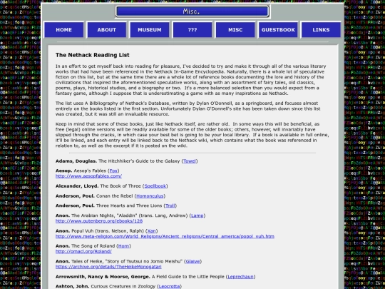 misc/nethacklist screenshot