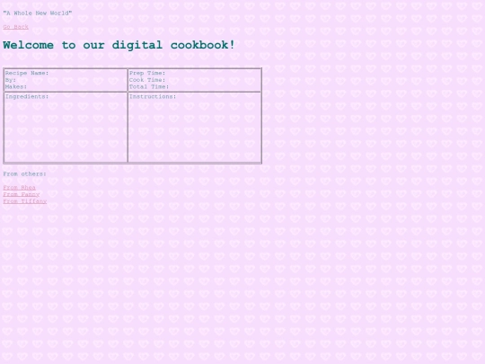 recipes screenshot