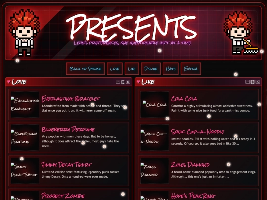 presents screenshot