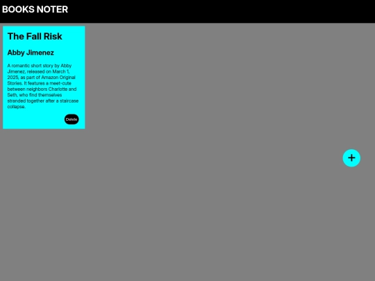 books noter screenshot
