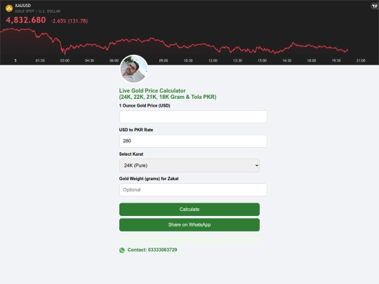 goldrate screenshot