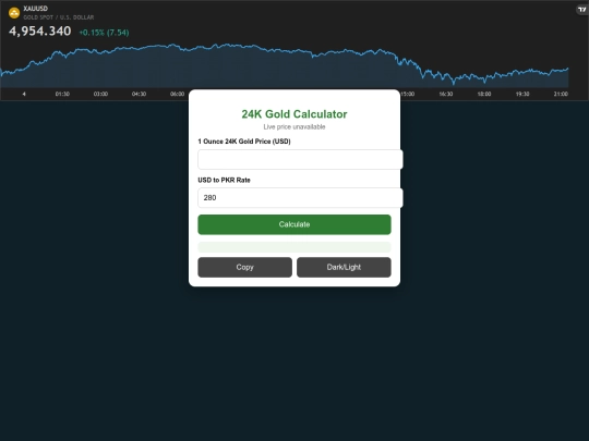 goldrates screenshot