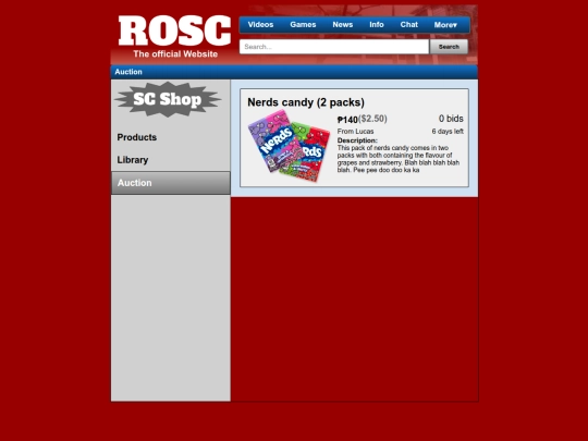 auction screenshot