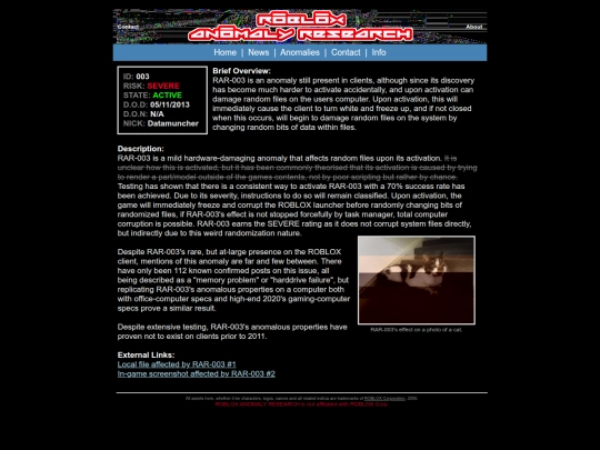 archive/RobloxAnomalyResearch/database/RAR-003 screenshot