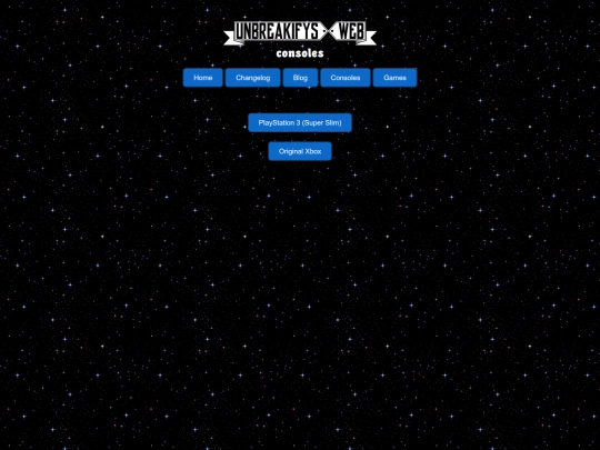 archive/webHistory/unbreakifys_web/October24/consoles screenshot