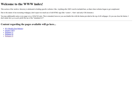 archive/world_wide_web/home screenshot