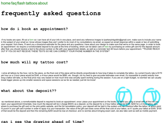 faq screenshot