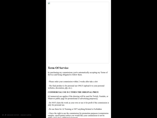 Agreement screenshot
