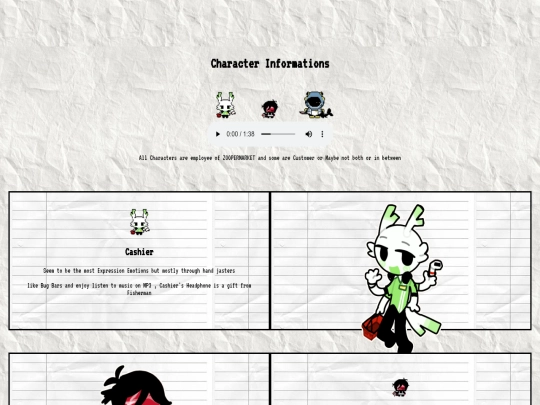 Zoopermarket/Character_page screenshot
