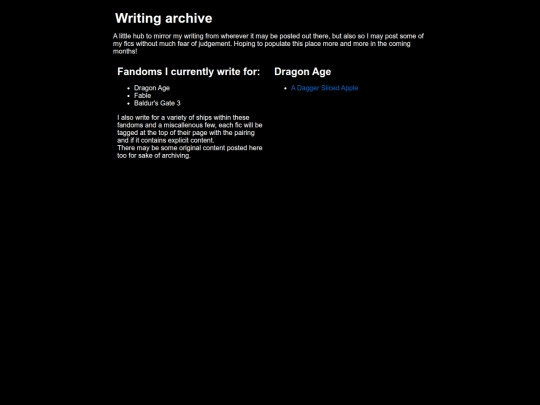 writing screenshot