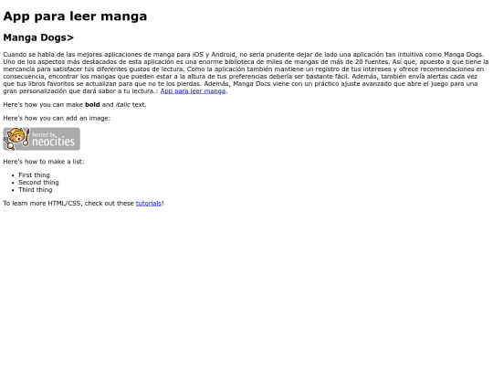 index screenshot