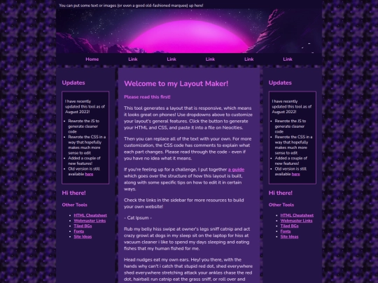 layout screenshot