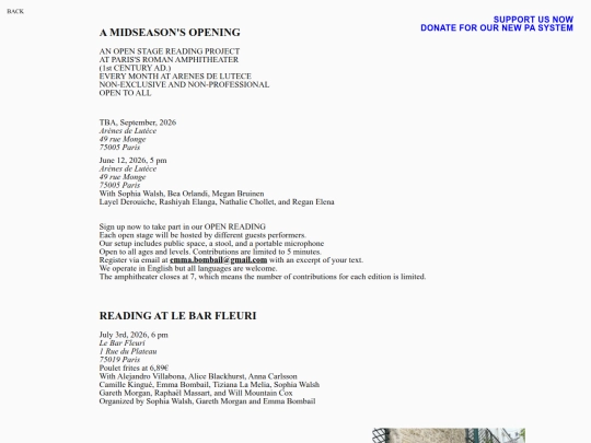 Readings screenshot