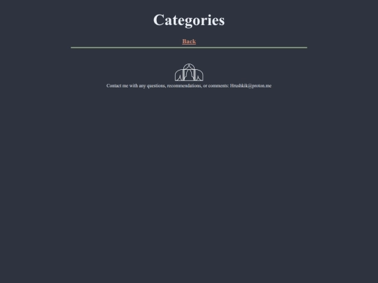 categories screenshot