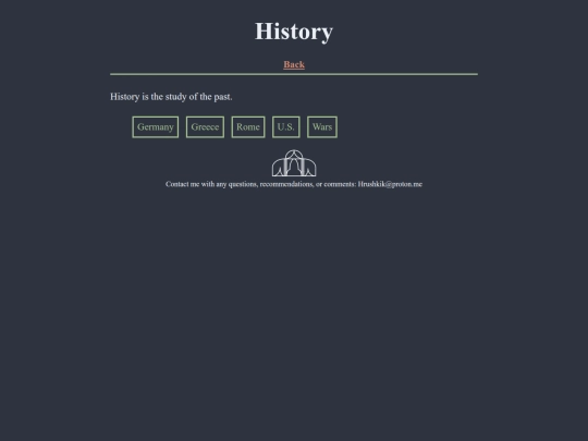 history screenshot