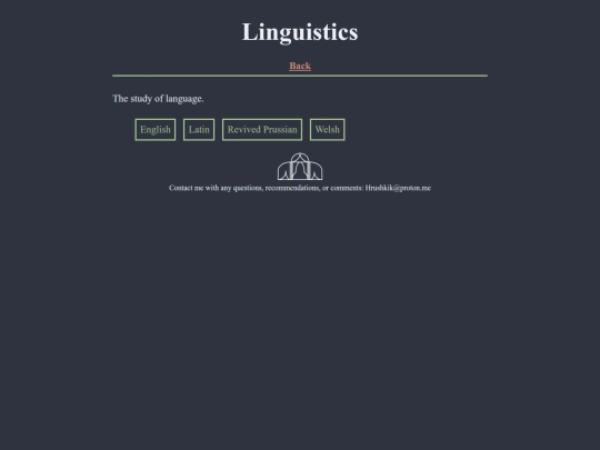 linguistics screenshot