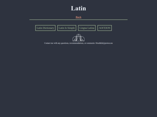 linguistics/latin screenshot